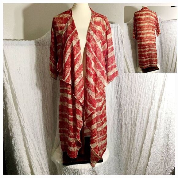 Lula Roe Shirley Open Cardigan Duster Size M - Picture 1 of 8